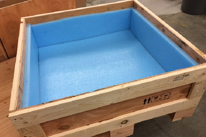 Foam Lined Custom Crating by Bay Area Crating Service