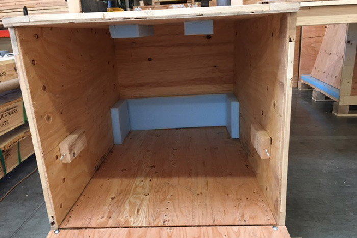 Custom crating at Bay Area Crating Service