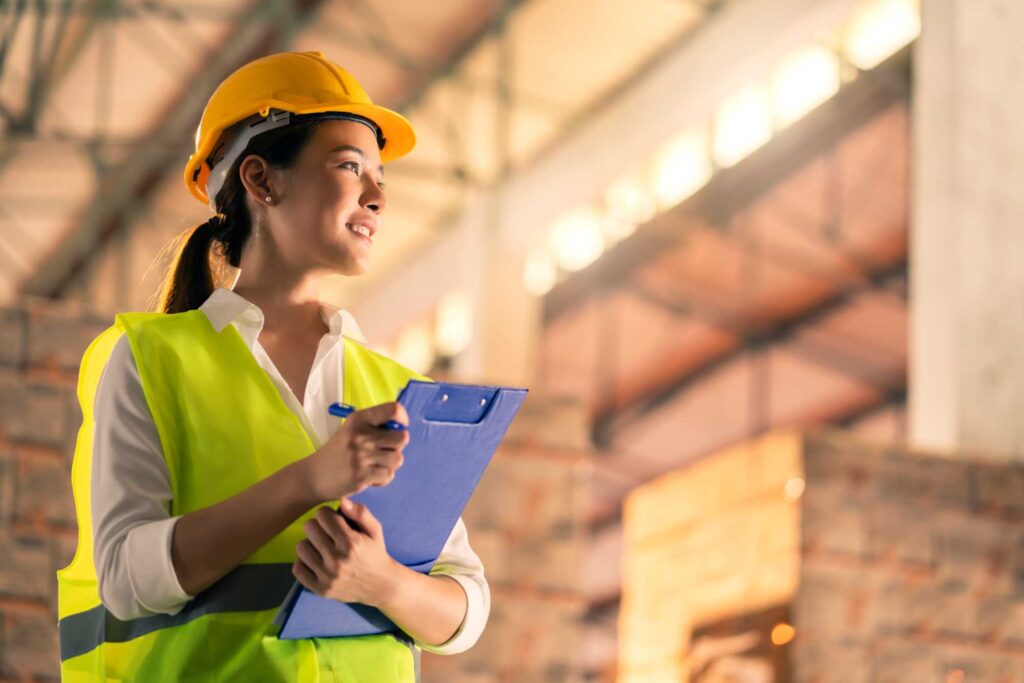 A female packaging engineer working on packing that protects products for safety transit